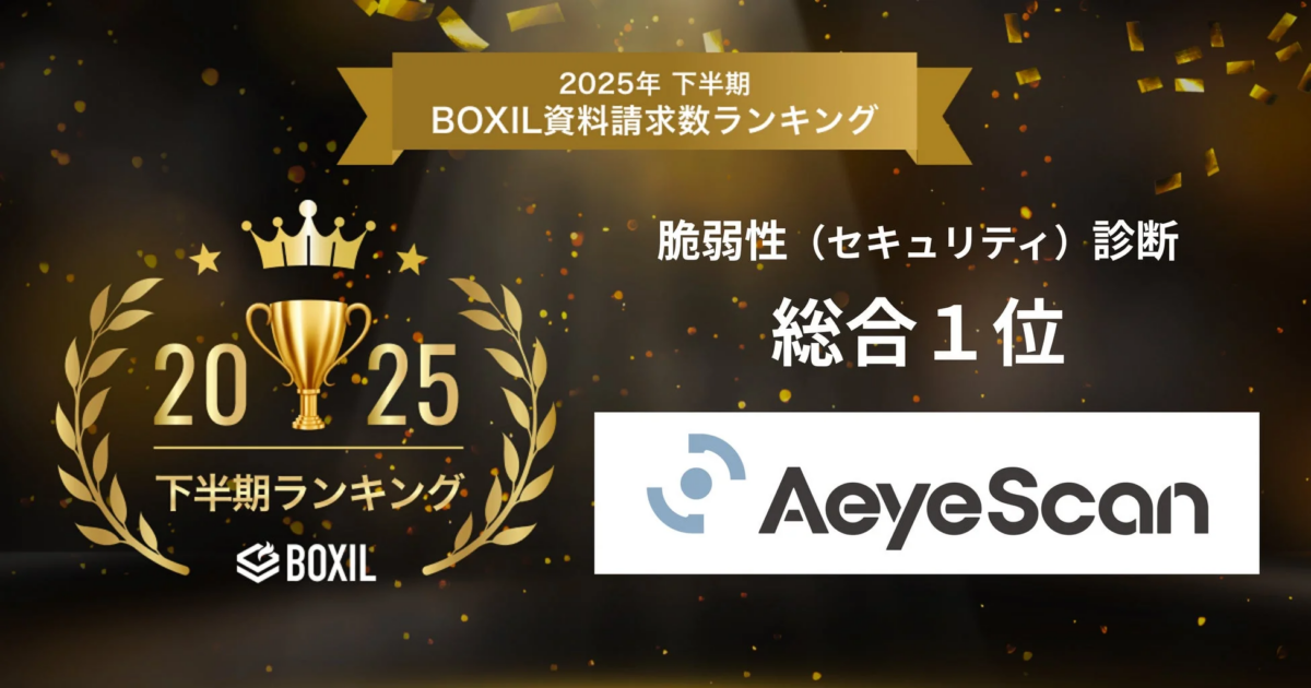 AeyeScan BOXILランキング1位