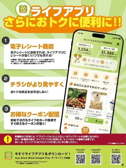 ライフアプリの機能紹介画像