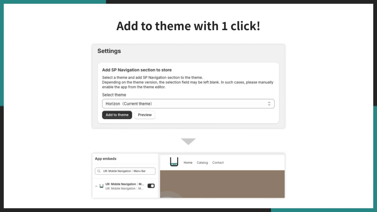 1クリックでテーマに追加できる!
