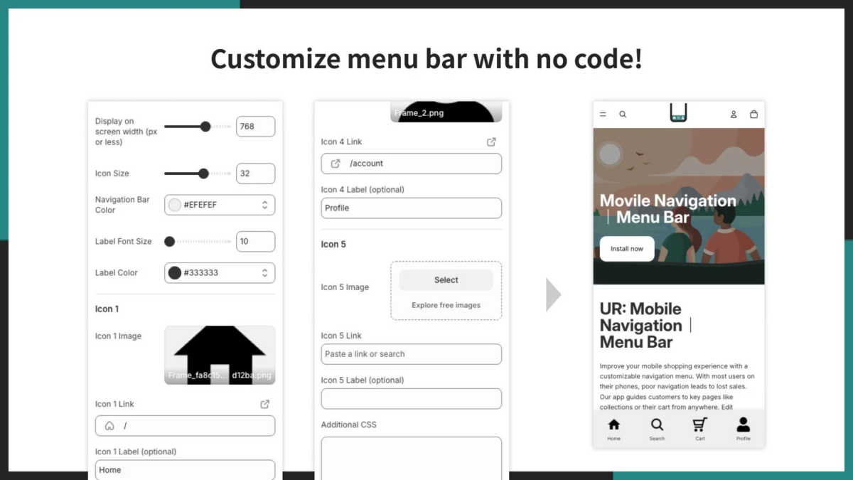ノーコードでカスタマイズできる!