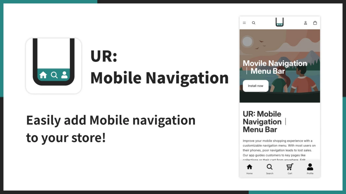 UR: Mobile Navigation | Menu Bar