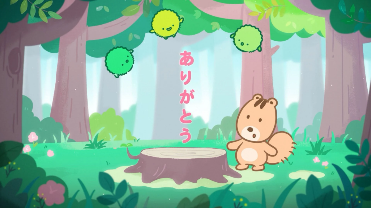 ムービー中の感謝のシーン