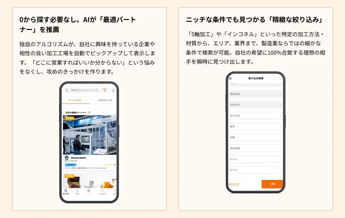AI最適化検索とニッチな絞り込み検索