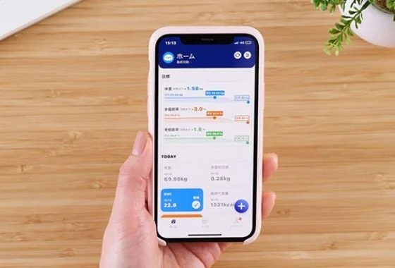 ELECOM Healthcareアプリのホーム画面