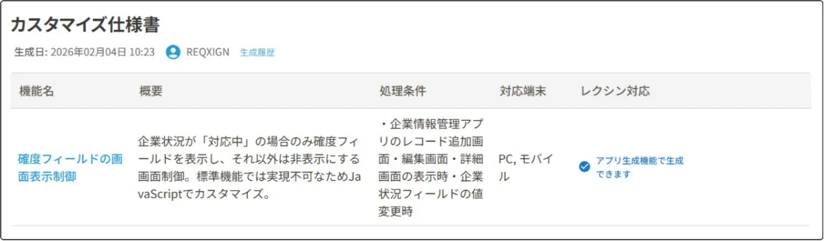 JSカスタマイズもセットで自動適用
