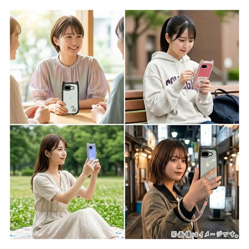 女性がケースを持つイメージ