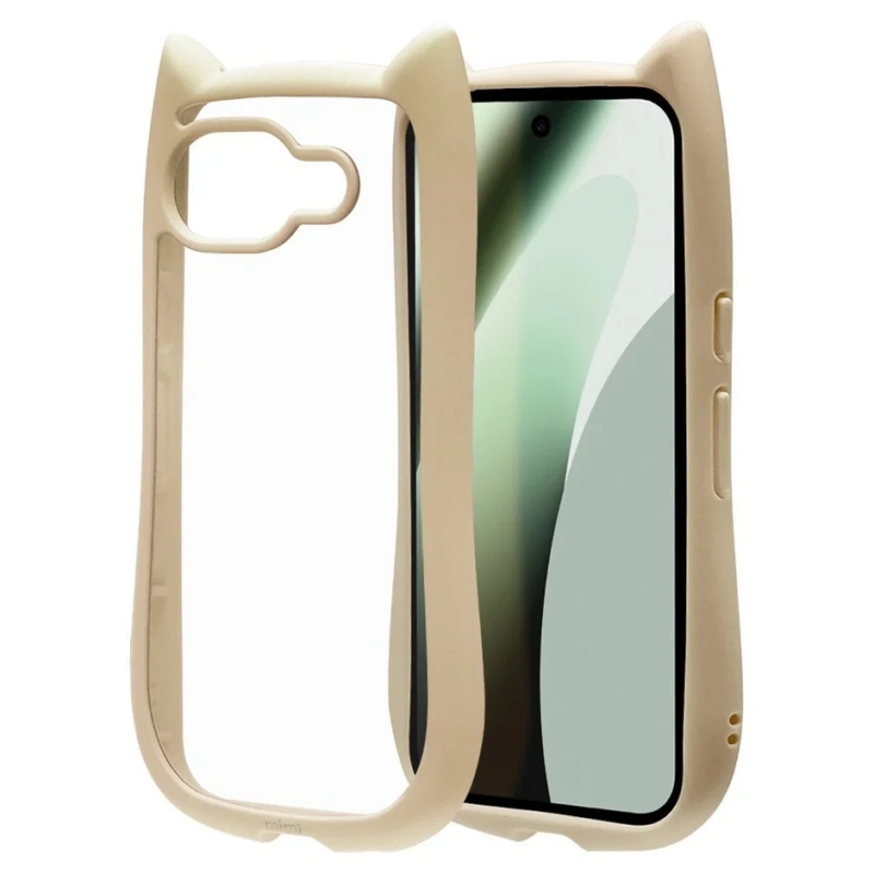 ネコミミケース ベージュ