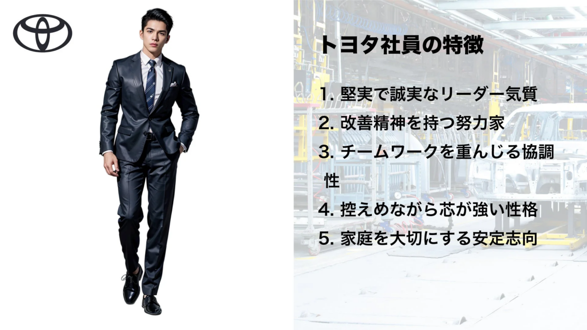 トヨタ社員の特徴