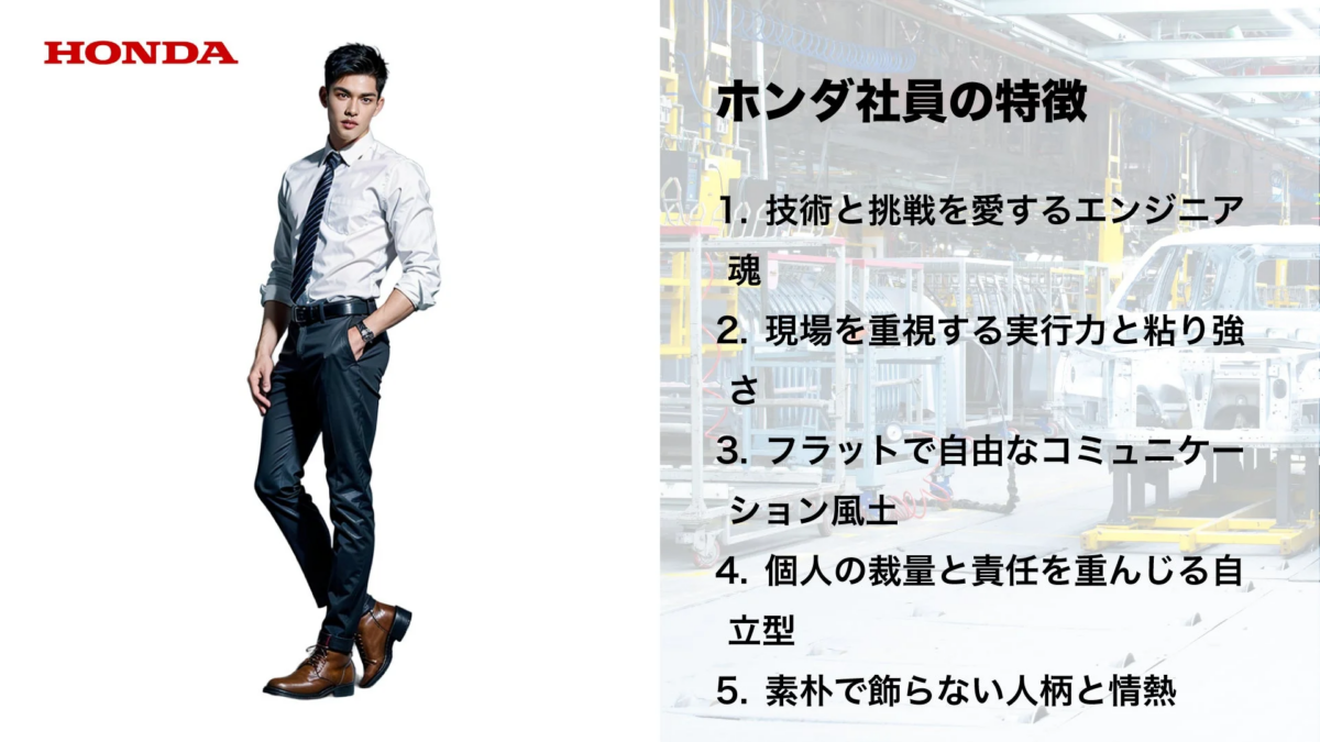 ホンダ社員の特徴