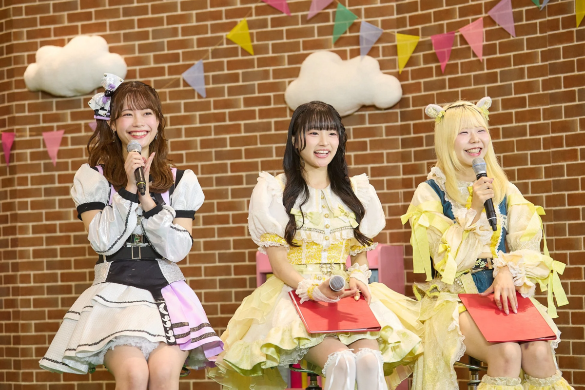オーディション受賞者のアイドル3名
